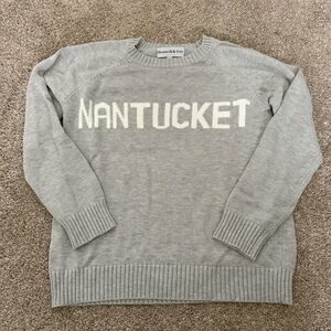 Ellsworth and Ivey Nantucket Gray Sweater